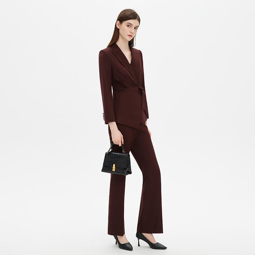 IWY/气质高级感绑带西装套装女秋季新款显白安可拉红职业工作服C15114+P35114 商品图4