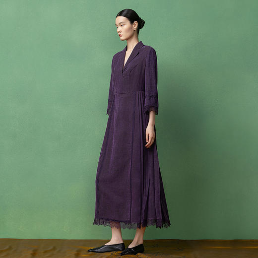 【林栖设计小店】（现货）桑蚕丝香云纱连衣裙国风2025秋季新款长裙女T1953303 商品图1