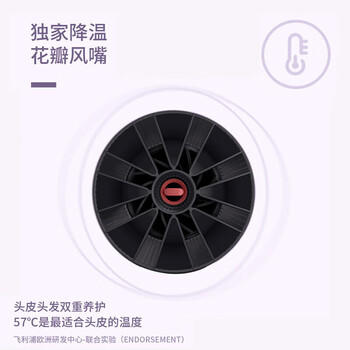 飞利浦（PHILIPS）吹风机电吹风筒大功率速干风筒 负离子护发2100W6档风控BHD356/45 /家用电器 /个护健康 /电吹风 商品图3