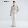 天猫同步【天丝+亚麻】拉夏贝尔/La Chapelle时尚气质轻通勤长袖衬衫高品质夏季凉感外搭衬衣薄款 商品缩略图3