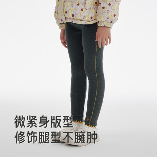 【商场同款】英氏儿童长裤加绒女宝打底裤秋裤保暖百搭新款 商品图2