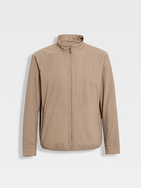 callisto燕麦卡其轻量保暖棉服