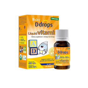 【保税仓】DDROPS婴幼儿维生素A+D滴剂60滴/瓶