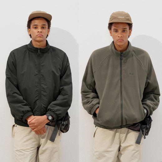 714street【两面穿】户外三防厚夹克2025秋冬国潮宽松摇粒绒外套 商品图1