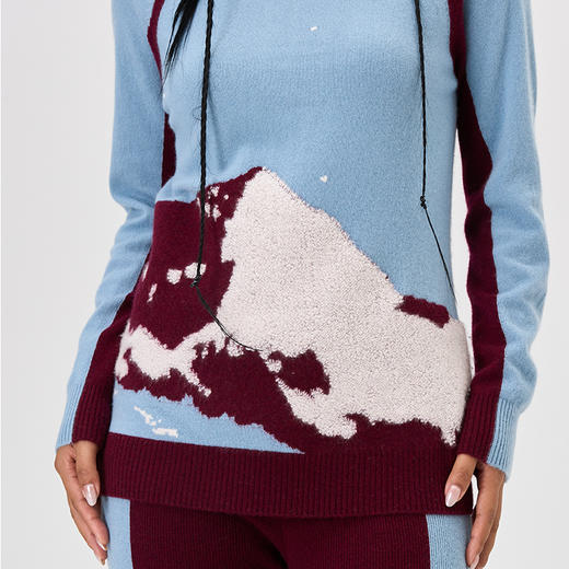 羊绒高领插肩女套衫  SJF97W283N 商品图10