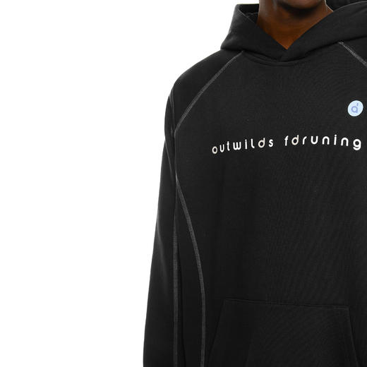 FDR官方店 运动标语LOGO撞色印花连帽卫衣男女秋季情侣装宽松上衣 商品图3