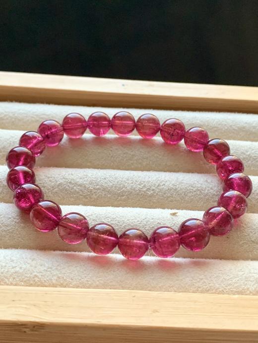 8.5mm单圈红碧玺手串 商品图1