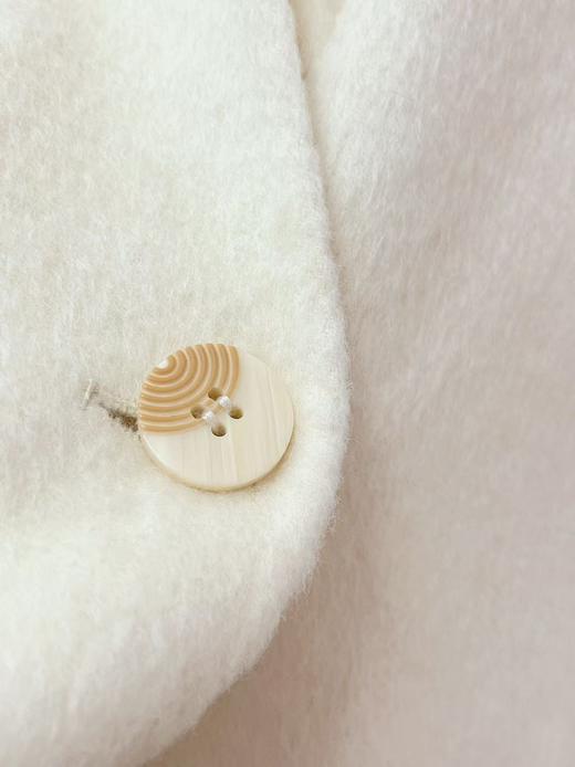 【高端系列】（微脏）手工定制001款100%羊毛长款修身双面尼大衣-喜出 商品图3