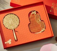 朱炳仁铜新生欢喜铜梳套装 商品图4