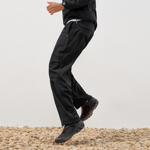 714street户外三防登山裤直筒短绒长裤2025秋冬宽松抗皱休闲裤男 商品图2