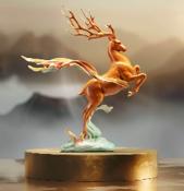 朱炳仁铜国鹿 商品图3