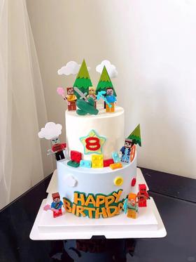 我的世界主题蛋糕