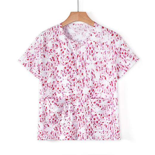 雀说 夏季纯棉宽松大码中老年女家居服开衫 商品图4