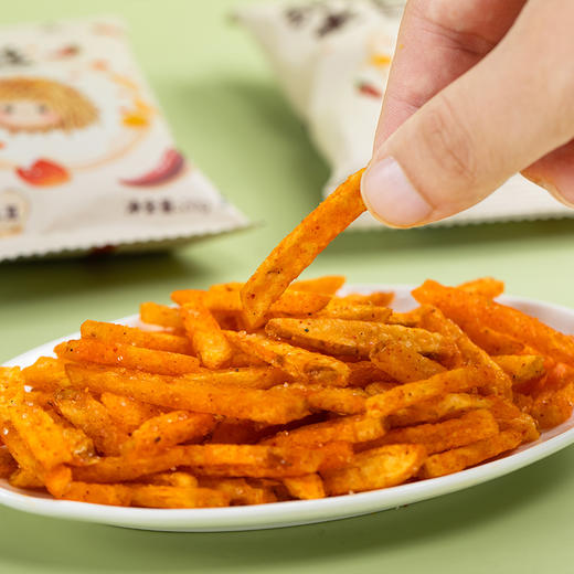 甜辣土豆丝 | 精选高原黄心土豆原 切非重组 小锅油炸锁脆+人工拌料均匀 香辣酥脆 解馋零食 独立小袋开袋即食 轻松便携 商品图1