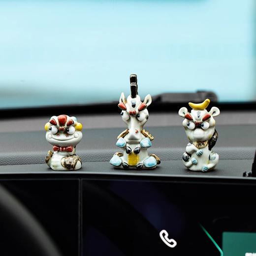 【景禧造十二生肖非遗手工陶瓷摆件】高端车载摆件蛇年吉祥物创意礼品生日礼物 商品图4