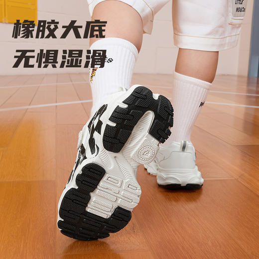 泰兰尼斯儿童运动鞋秋季新款男童运动鞋时尚小白鞋防滑耐磨儿童鞋 T01X5C7383 商品图4