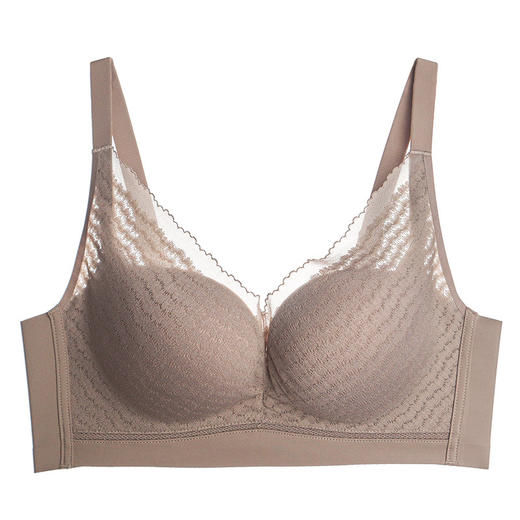 雀说无痕100%桑蚕丝透气内衣女小胸聚拢聚拢夏季薄款收副乳防下垂文胸AL20215 商品图4