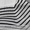 丁摩 桑蚕丝加莱赛尔经典条纹针织衫TX-056 商品缩略图1