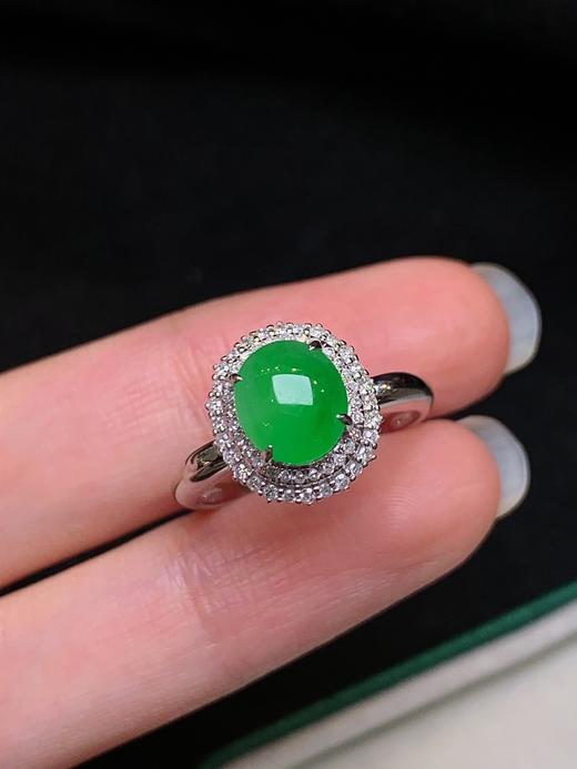 蛋面翡翠戒指 商品图1