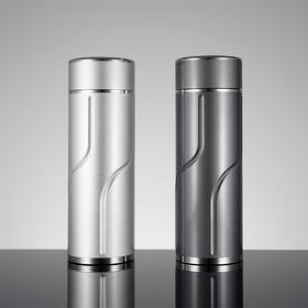 S999银高山流水杯摆件【ZX006】纯银内胆泡茶杯-灰色-2508