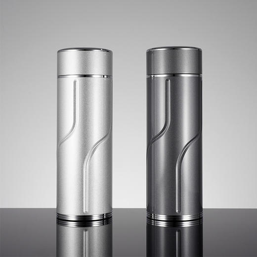 S999银高山流水杯摆件【ZX006】纯银内胆泡茶杯-灰色-2508 商品图7