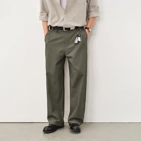 714street抗皱易打理中空纱直筒休闲裤2025秋冬季cleanfit裤子男