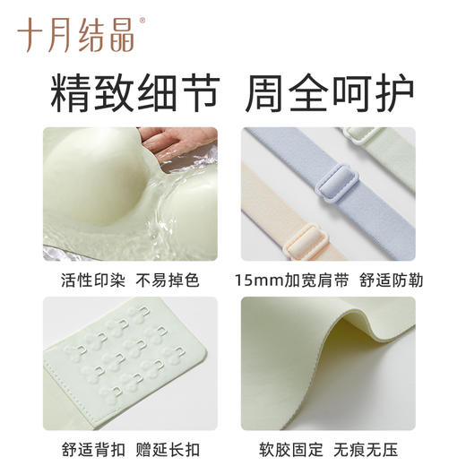 【满99-20/199-50】孕妇哺乳内衣怀孕期产后浮力条文胸聚拢防下垂胸罩两件装 商品图4