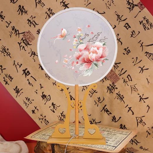 中国风团扇 刺绣团扇非物质文化遗产 商品图3