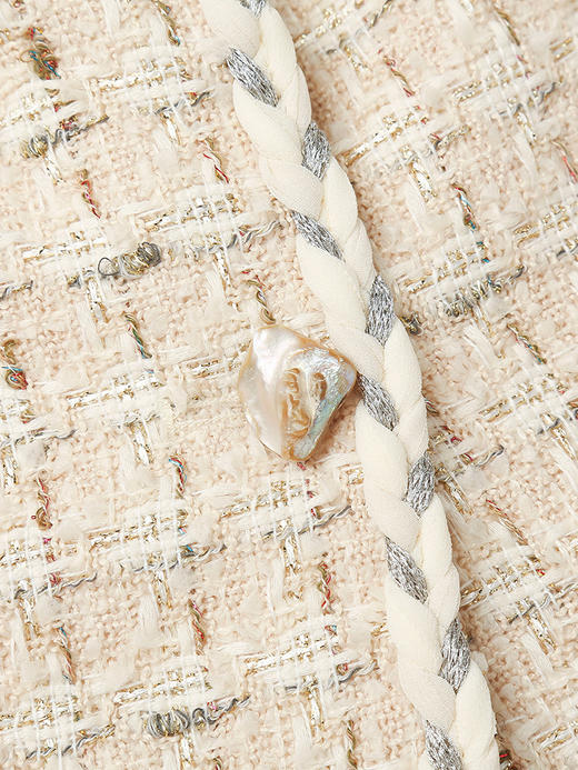 小香风马甲女秋季新款复古粗花呢无袖外套法式气质名媛外搭背心 商品图3