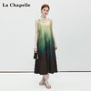 会员福利【松紧吊带+垂坠丝滑】拉夏贝尔/La Chapelle优雅气质晕染吊带长裙设计感松紧吊带渐变连衣裙 商品缩略图3