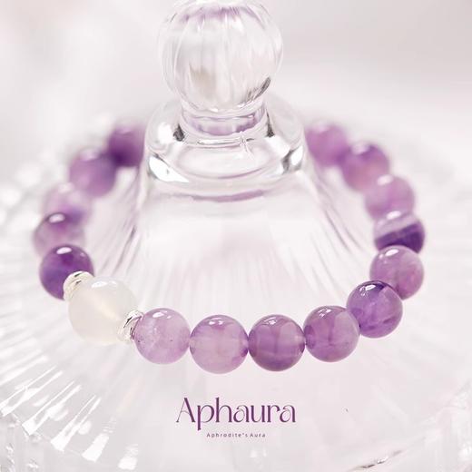 钻石豪门6000积分梦幻紫水晶渐变天然高级月光石手串 商品图2