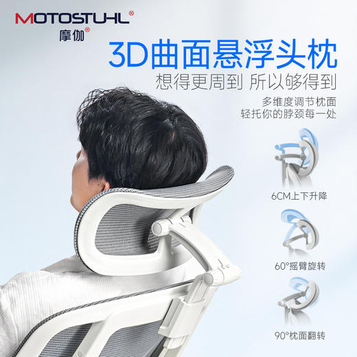 摩伽Dyno人体工学椅办公学习座椅久坐家用书房电脑椅电竞椅撑腰椅 商品图3