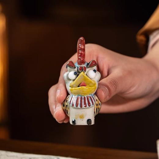 【景禧造十二生肖非遗手工陶瓷摆件】高端车载摆件蛇年吉祥物创意礼品生日礼物 商品图1