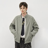 714street美式复古哈灵顿夹克2025秋冬季千鸟格拼接加绒厚外套男 商品缩略图0