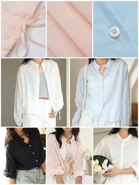 FS竹纤维女时尚衬衣式防晒衣9646