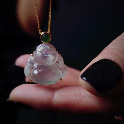 18K金镶嵌翡翠弥勒佛 商品图11