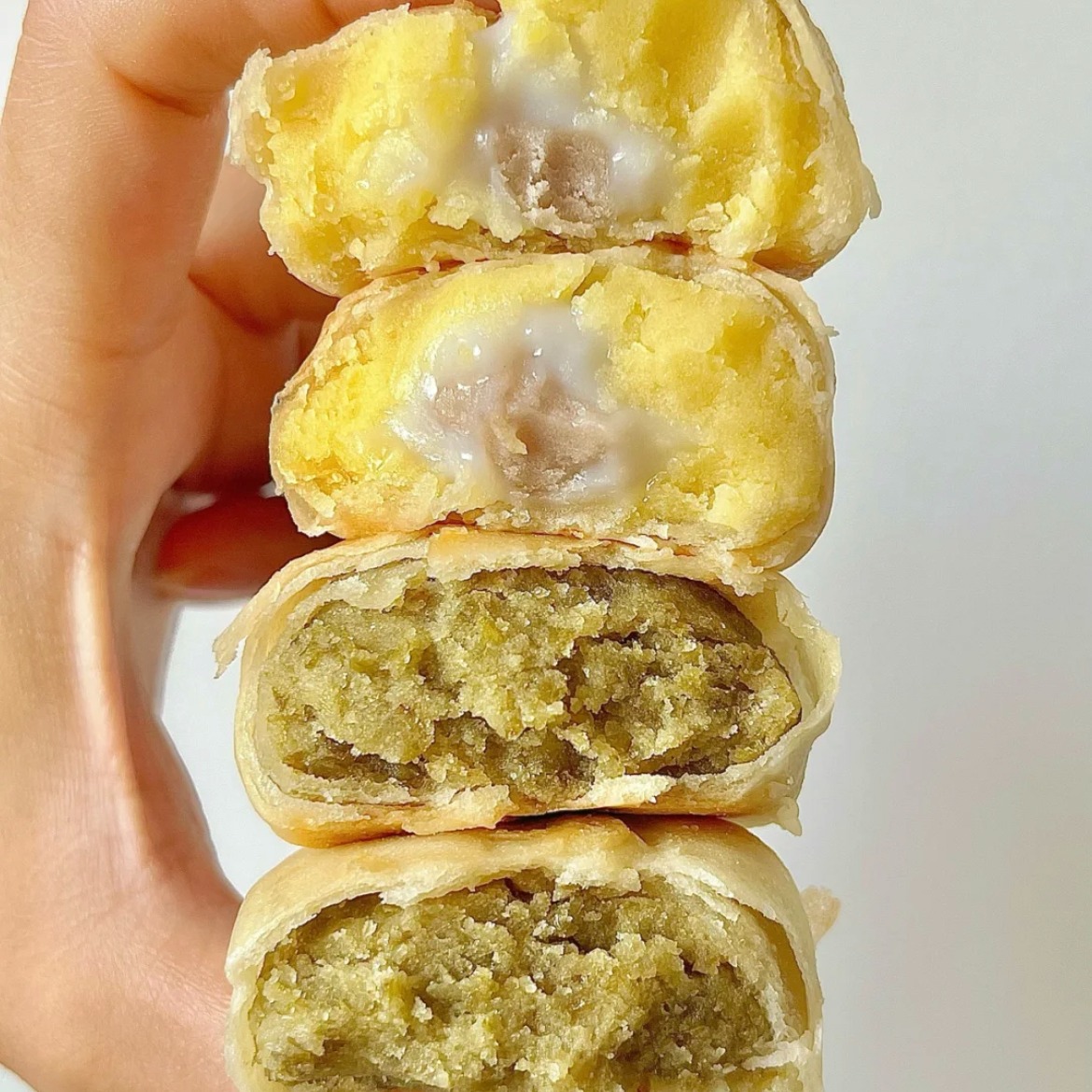 皮薄馅厚🌝好吃到停不下来的手工绿豆饼