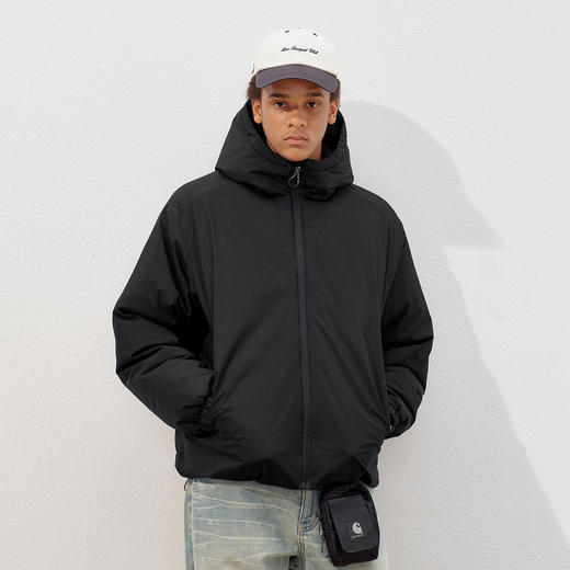 714street 3M新雪丽暖绒夹克男2025秋冬轻量高蓬棉服三防连帽外套 商品图0