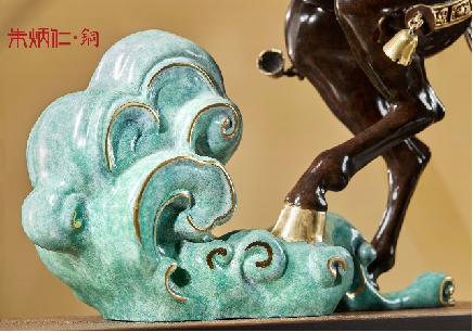 朱炳仁铜神骏飞天 商品图3
