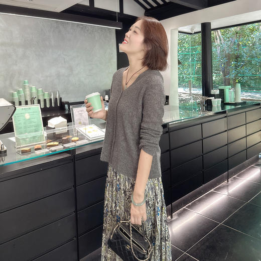 火桐hooton 万木峥嵘 醋酸百褶半裙20306025 商品图2