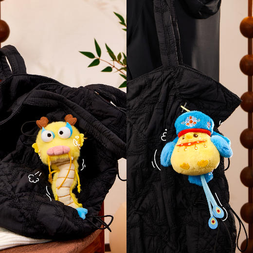 【故宫挂件】祥龙瑞凤毛绒挂件博物馆文创凤冠书包挂饰玩偶开学礼物 商品图5