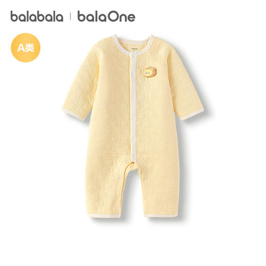 巴拉巴拉balaOne婴儿连体衣冬装2025新款新生儿衣服夹棉保暖舒适 商品图4