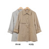 DH25GC866003小个子定制日系简约松弛感拼接袖口绣花单排扣休闲风衣RJ029 商品缩略图1