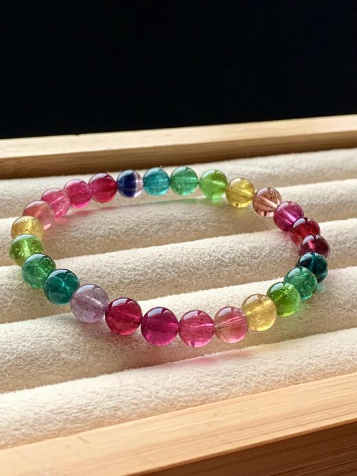 7.2mm单圈彩虹碧玺手串 商品图5