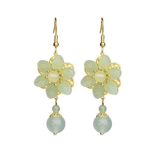 耳钩民族风耳环女气质个性百搭耳坠韩版时尚潮流清新甜美 商品图4