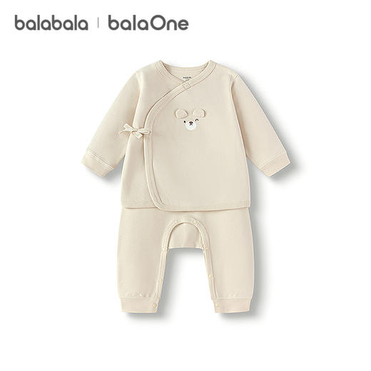 巴拉巴拉balaOne宝宝内衣套装2025款冬装儿童家居服发热罗纹高腰 商品图4