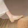 软底新款舒适透气低跟方头浅口单鞋女款软棉平底不磨脚奶奶鞋上班 商品缩略图6