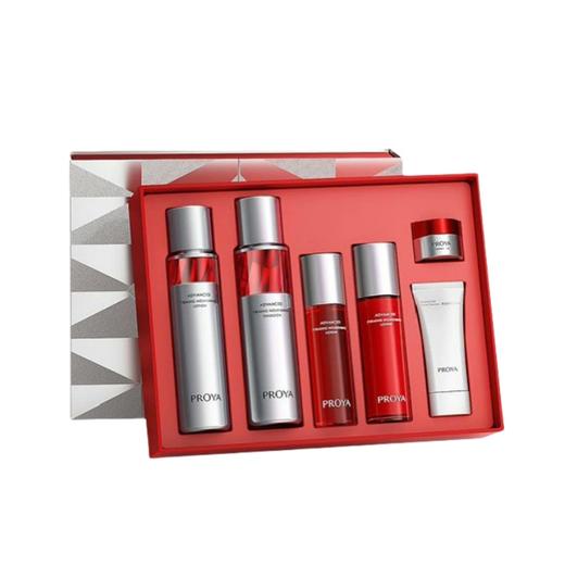 珀莱雅红宝石赋能水乳套盒【水120ml+乳120ml+水60ml+乳60ml+洁面40g+面霜15g】【郑州发】 商品图0