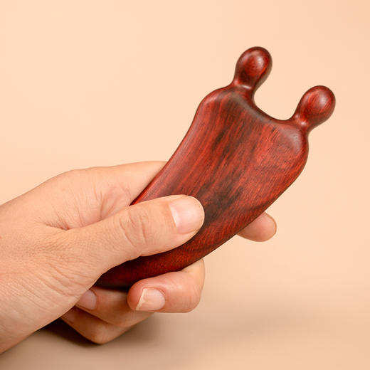 *自营*脸部檀木刮板 | #V脸提拉刮板#紫檀款/金丝檀木款材质可选。手工按摩脸部点穴揉按酸爽省力。 商品图1