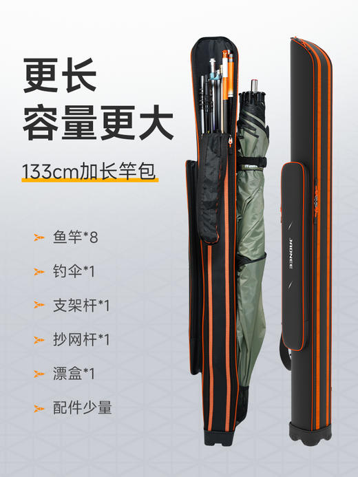 佳钓尼黑武士竿包长度更长容量更大满足钓鱼人的坐钓需求让你坐钓更安心 商品图2